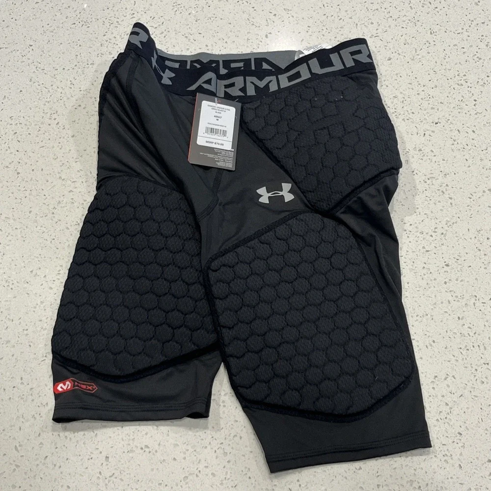 Under Armour Gameday Armour 5-Pad Football Girdle Men's Medium Black NWT